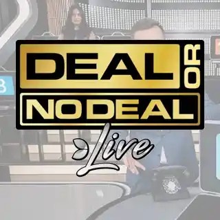 Deal or No Deal Live online game logo by Evolution on tresreyescasino.com