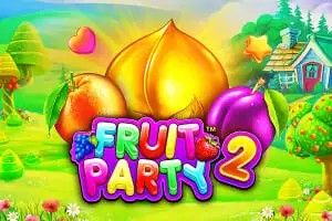 Fruit Party 2 slot logo by Pragmatic Play at 3 Reyes