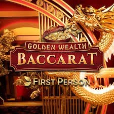 Live Dealer logo of Golden Wealth Baccarat from Evolution at 3 Reyes