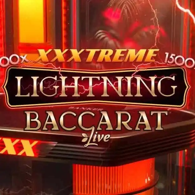XXXtreme Lightning Baccarat slot visual from Evolution available on tresreyescasino.com